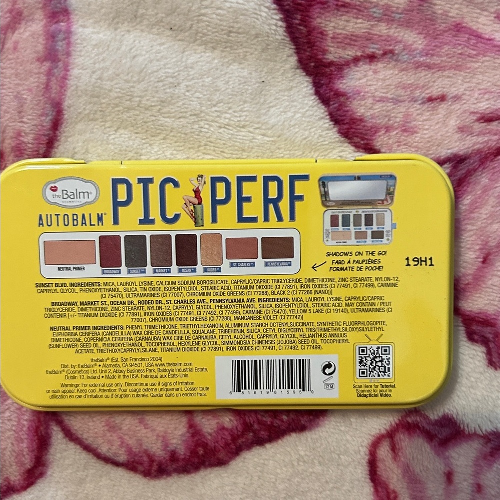 theBalm AutoBalm Pic Perf Yellow Tin - Picture 3 of 3